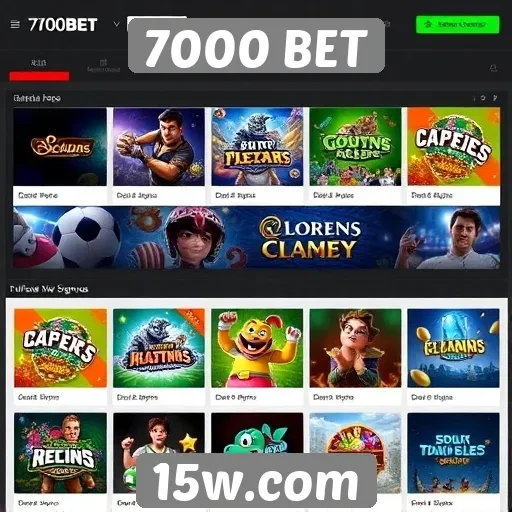 Análise das opções de jogos disponíveis no 7000 BET